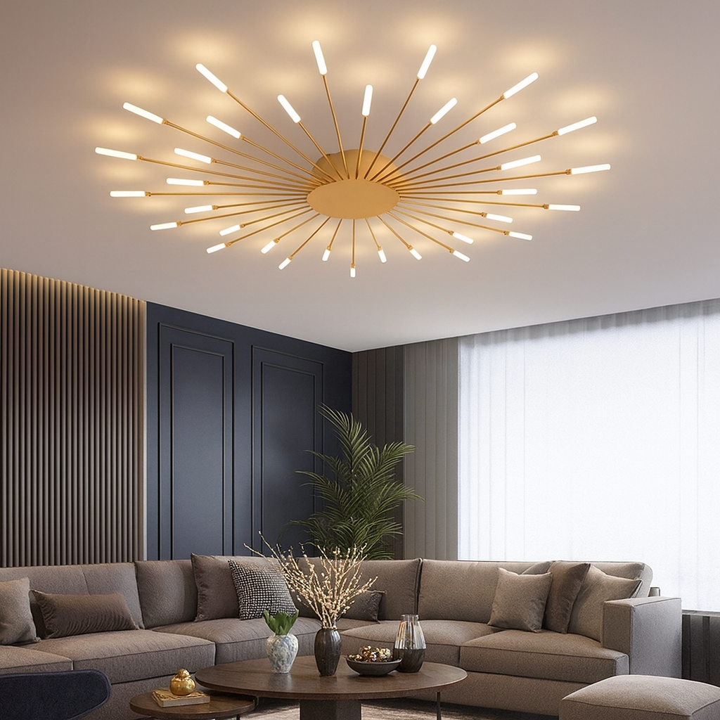 Luces de Techo Modernas con Fuegos Artificiales | LED