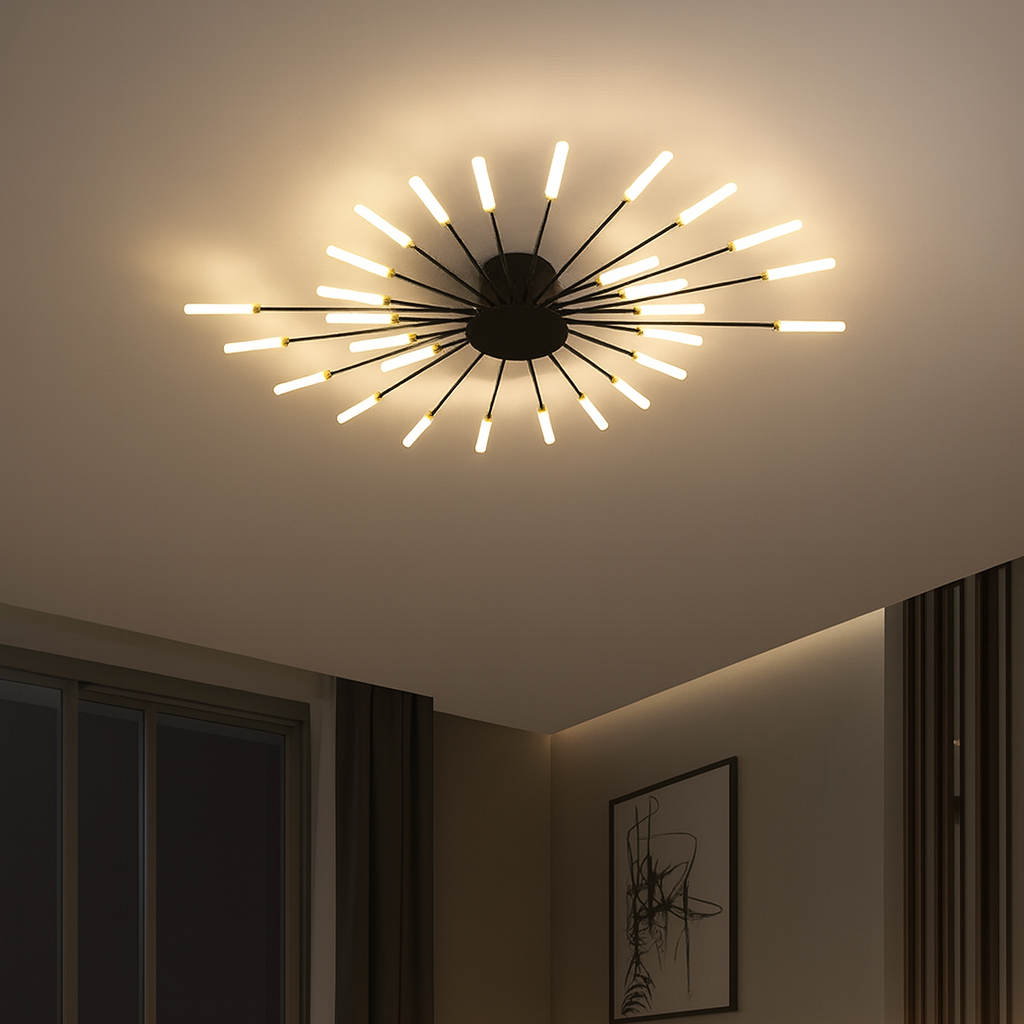 Luces de Techo Modernas con Fuegos Artificiales | LED