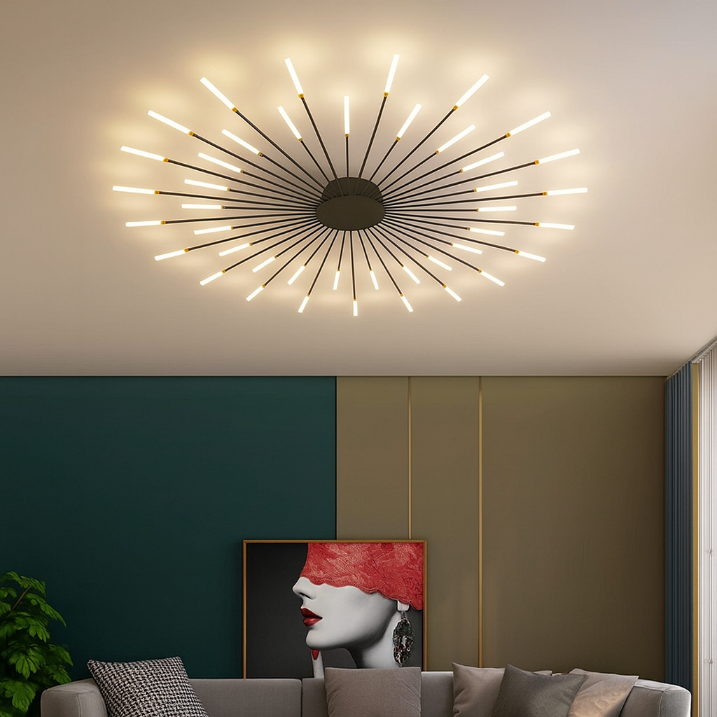 Luces de Techo Modernas con Fuegos Artificiales | LED