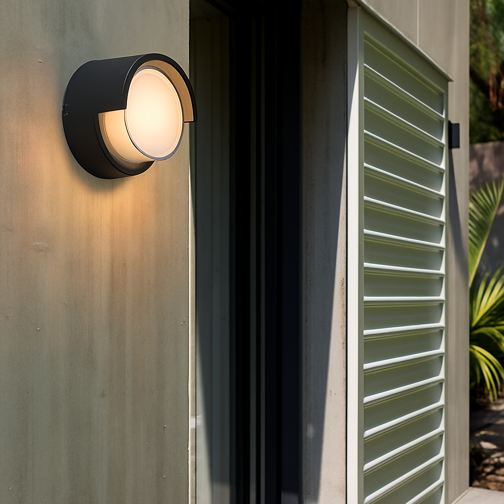 Luces de Pared LED para Exterior con Sensor de Movimiento | Negro