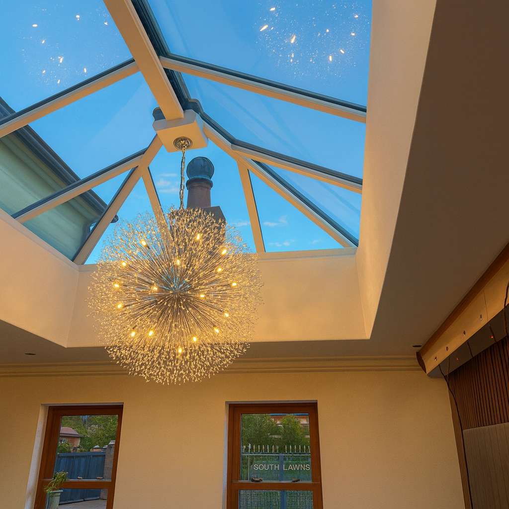 Lámpara de Araña de Lujo Sputnik de 20 Luces | Tamaño Grande