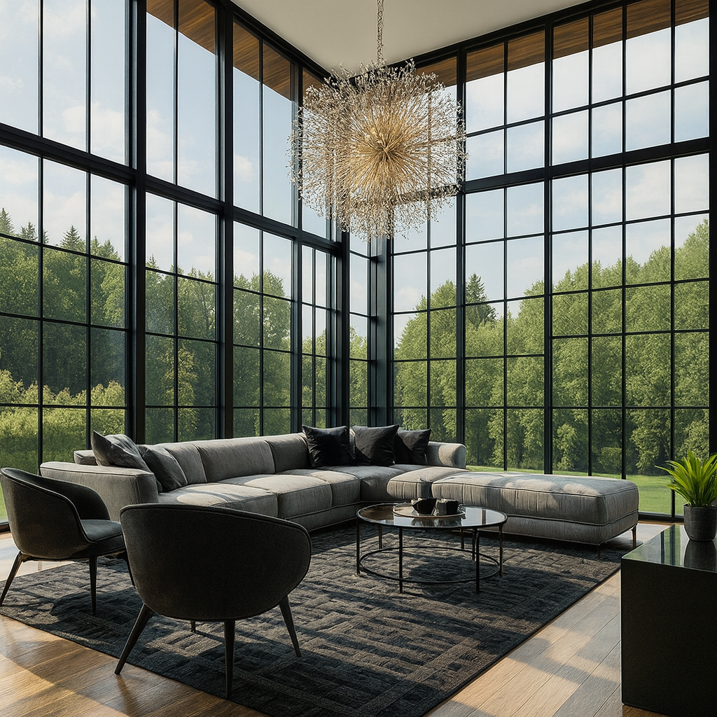 Lámpara de araña de lujo Sputnik con 20 luces | Tamaño extragrande