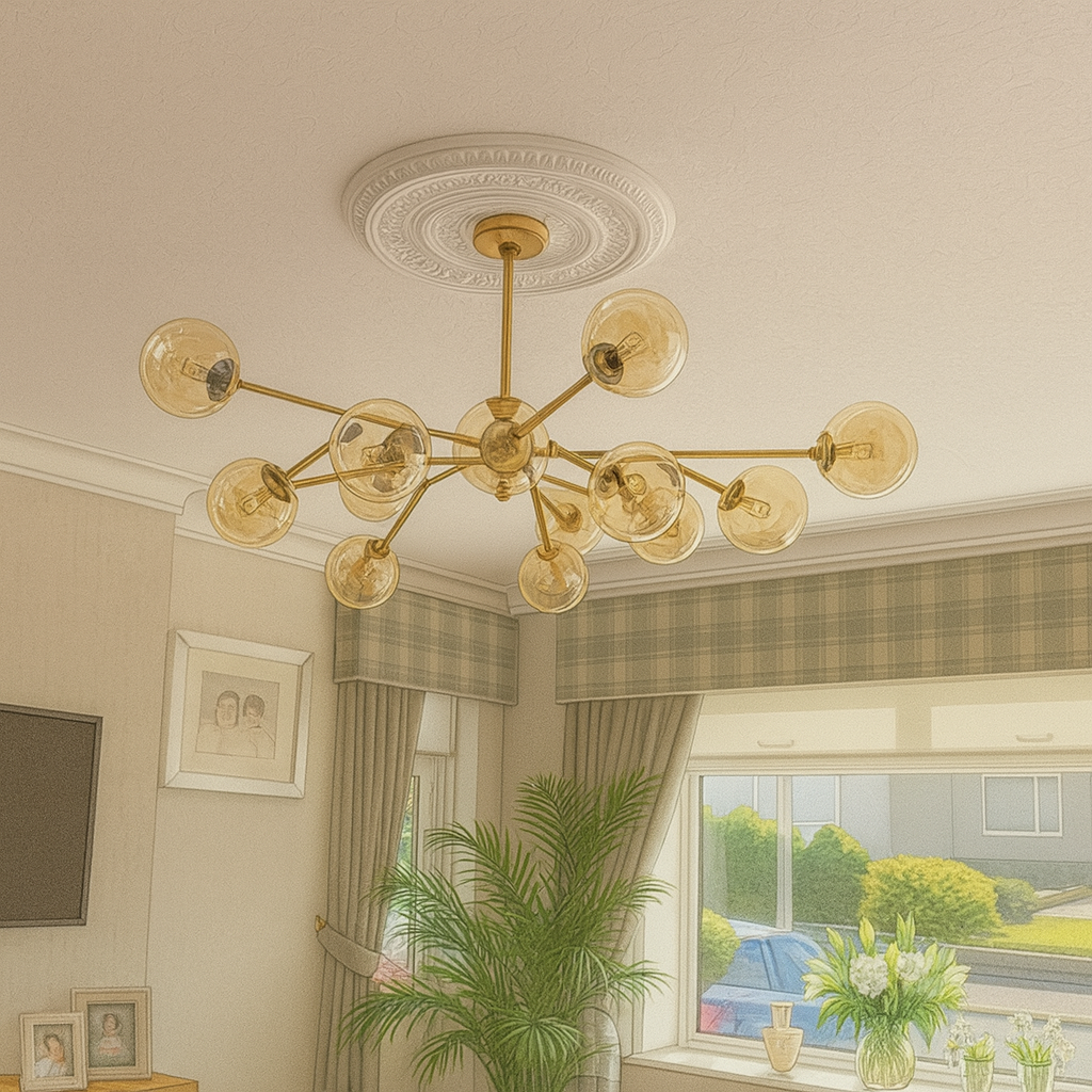 Lámpara de araña esférica Sputnik de 15 luces | Moderna