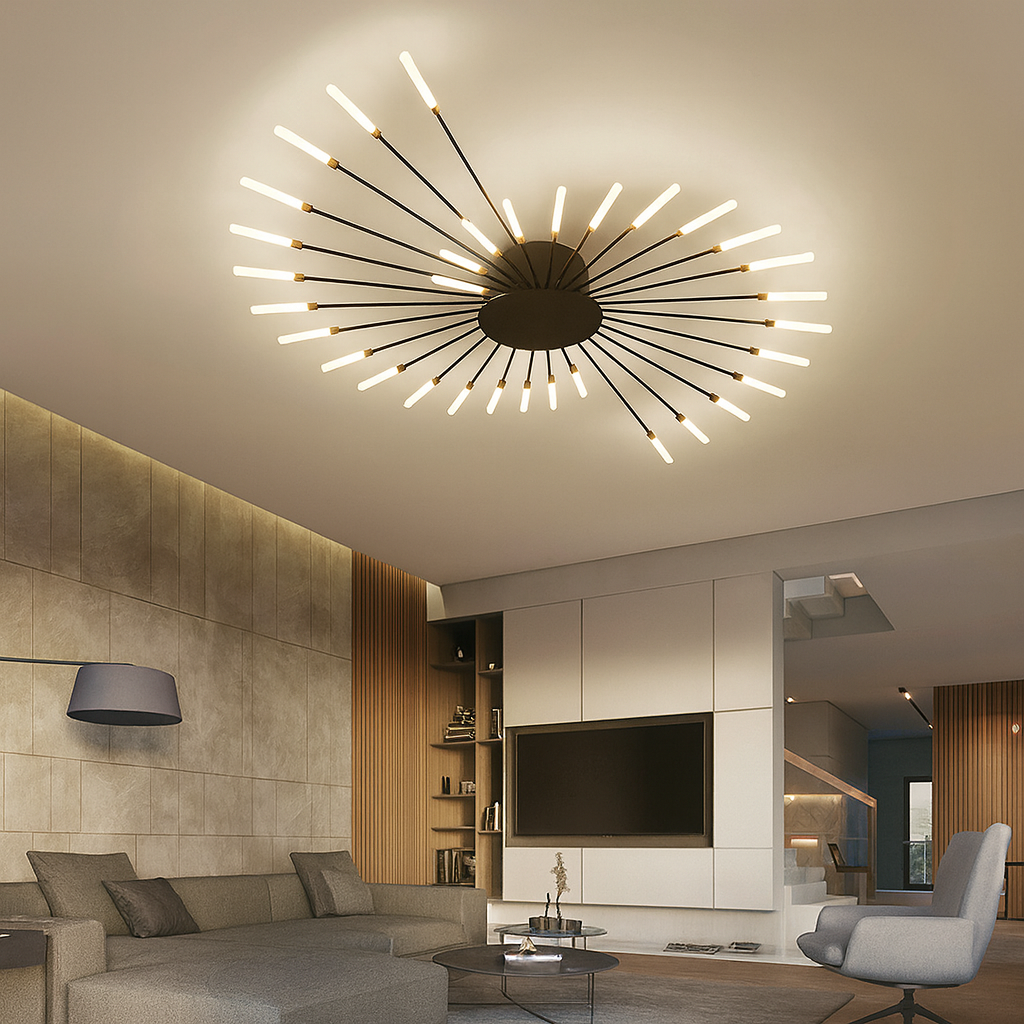 Luces de Techo Modernas con Fuegos Artificiales | LED