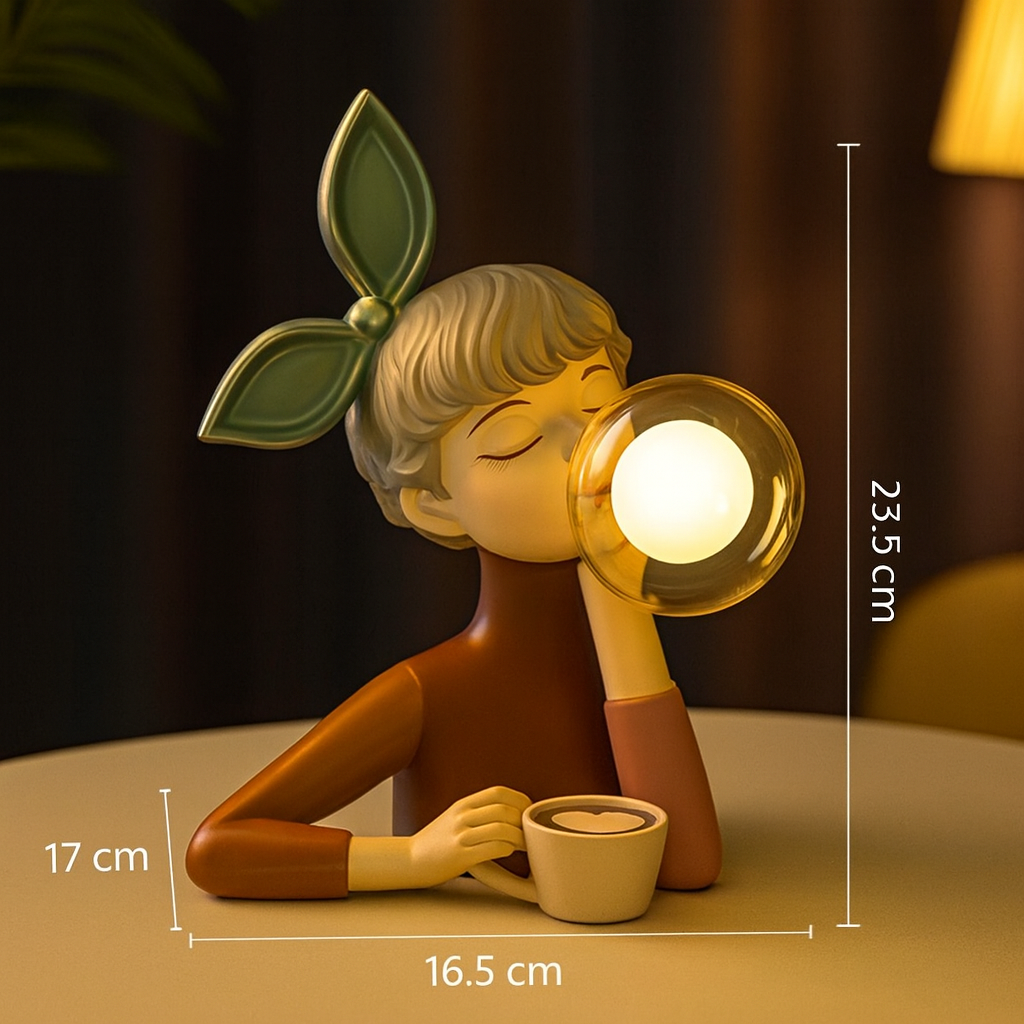 Craft Sisters Lámpara de Mesa para Sala de Estar | Vidrio