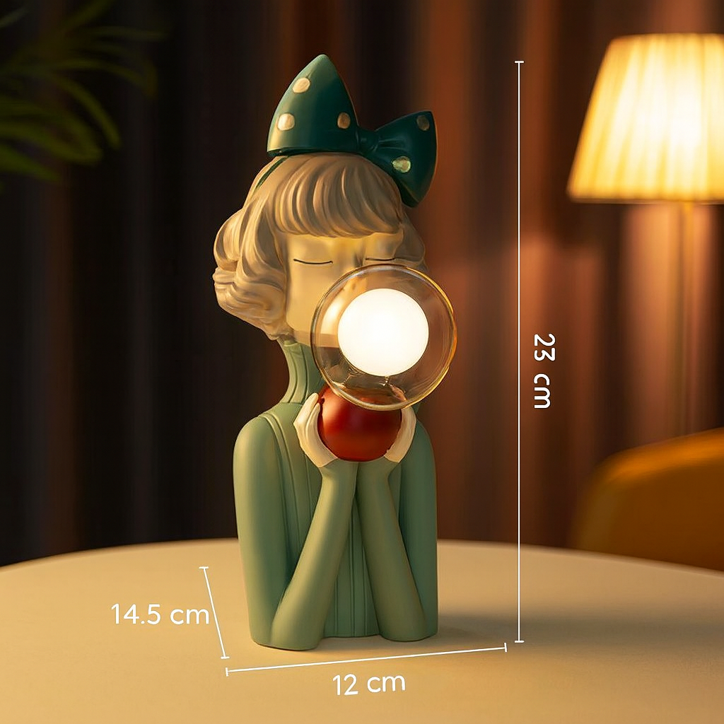 Craft Sisters Lámpara de Mesa para Sala de Estar | Vidrio