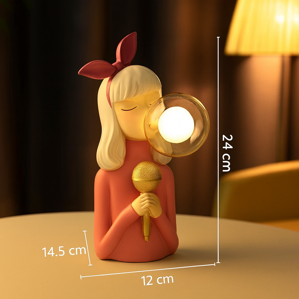 Craft Sisters Lámpara de Mesa para Sala de Estar | Vidrio