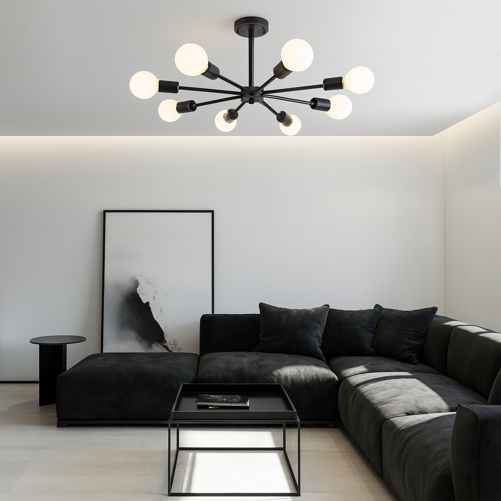 Lámpara de Techo Semifluorescente Sputnik de 8 Luces | Moderna